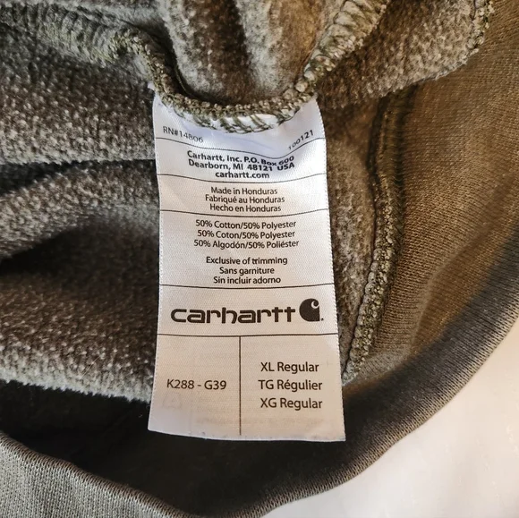 Men's Carhartt Hoodie Size XL - Picture 7 of 7